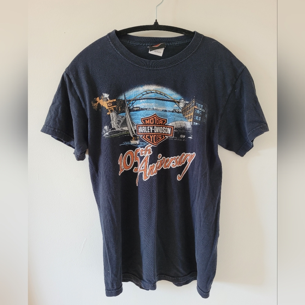 Harley Davidson 105th anniversary short sleeve tshirt - S